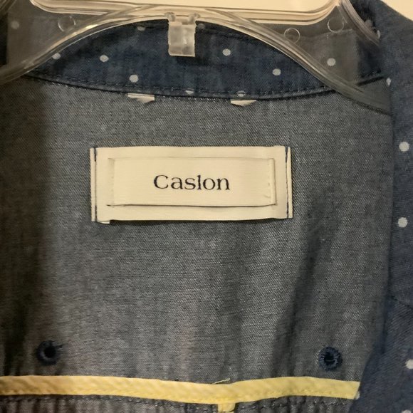 Caslon Chambray Jacket, blue, size small - Picture 3 of 6